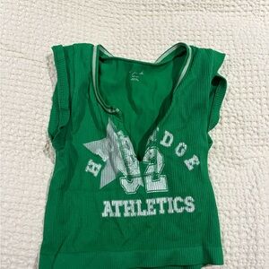 Urban Outfitters Green Kids Star Athletic Tee
